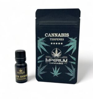 Terpeny konopne Sour Diesel – intensywny cytrusowo-paliwowy aromat premium